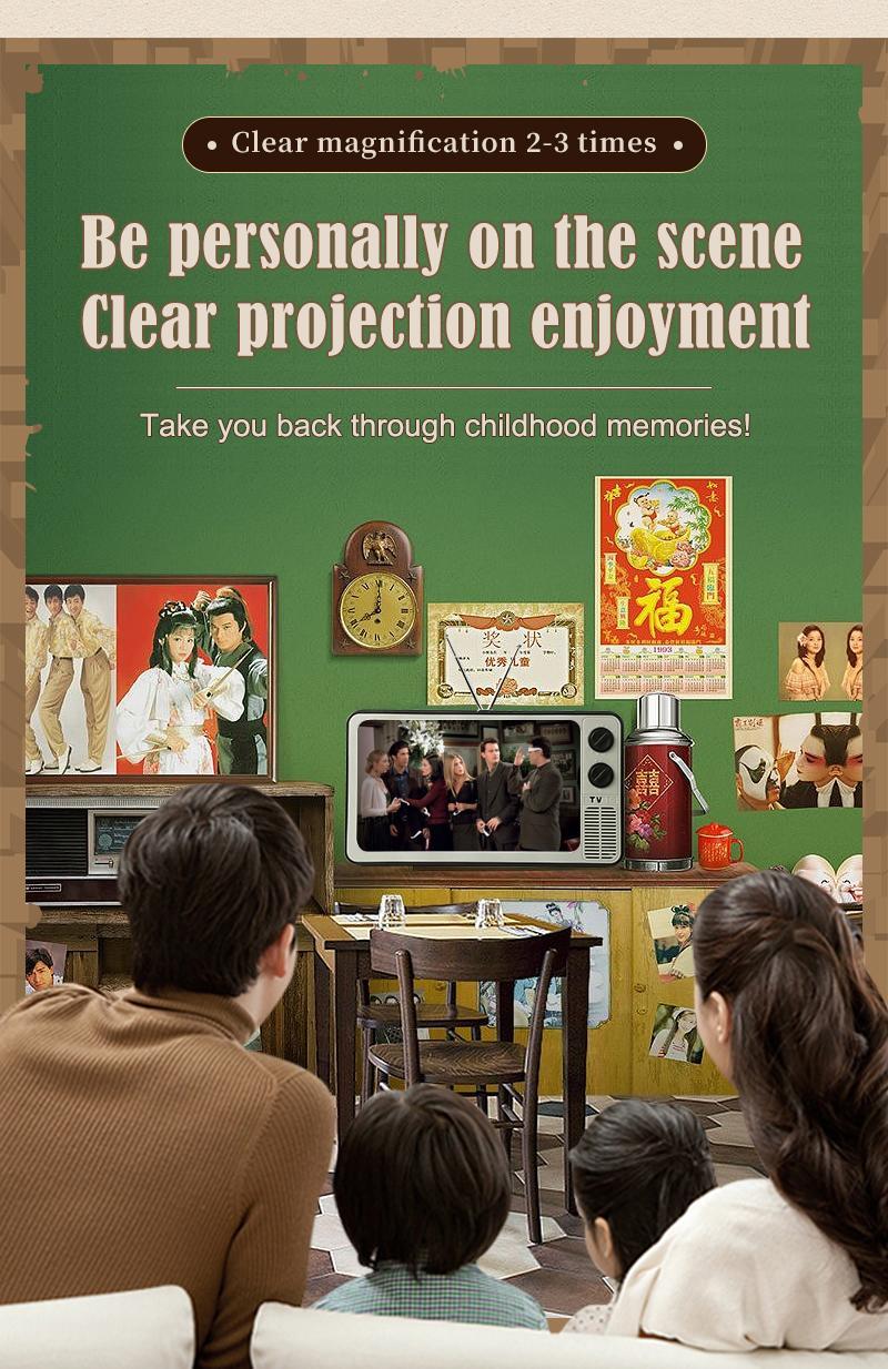 Phone Screen Magnifier Enlarged Expand Stand Phone Holder HD Video Amplifier Eyes Protection Retro TV Box