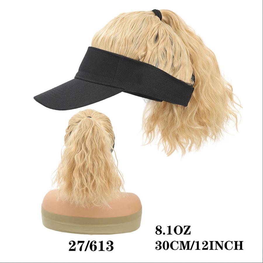 Hat With Hair Attached For Women Ponytail Curly Hair Hair Wig With Hair Cap Styling Baseball Baseball Cap Ponytail Hat Wig