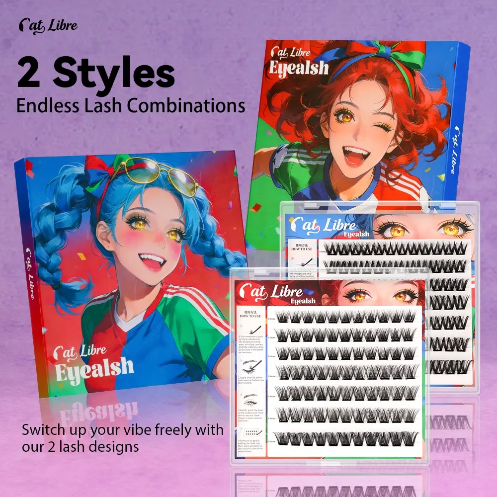 2 Pairs No-Adhesive False Eyelashes, Natural Dense, Long Lasting, Quick Application, Perfect for Dates, Parties, Daily Makeup, Beginner Friendly