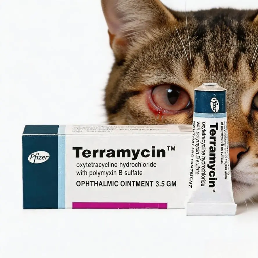 Pet Eye Ointment for Cats & Dogs, Soothes Redness, Dryness and Itching of Eyes, Mild Cleansing Ointment for Pet Eye Care