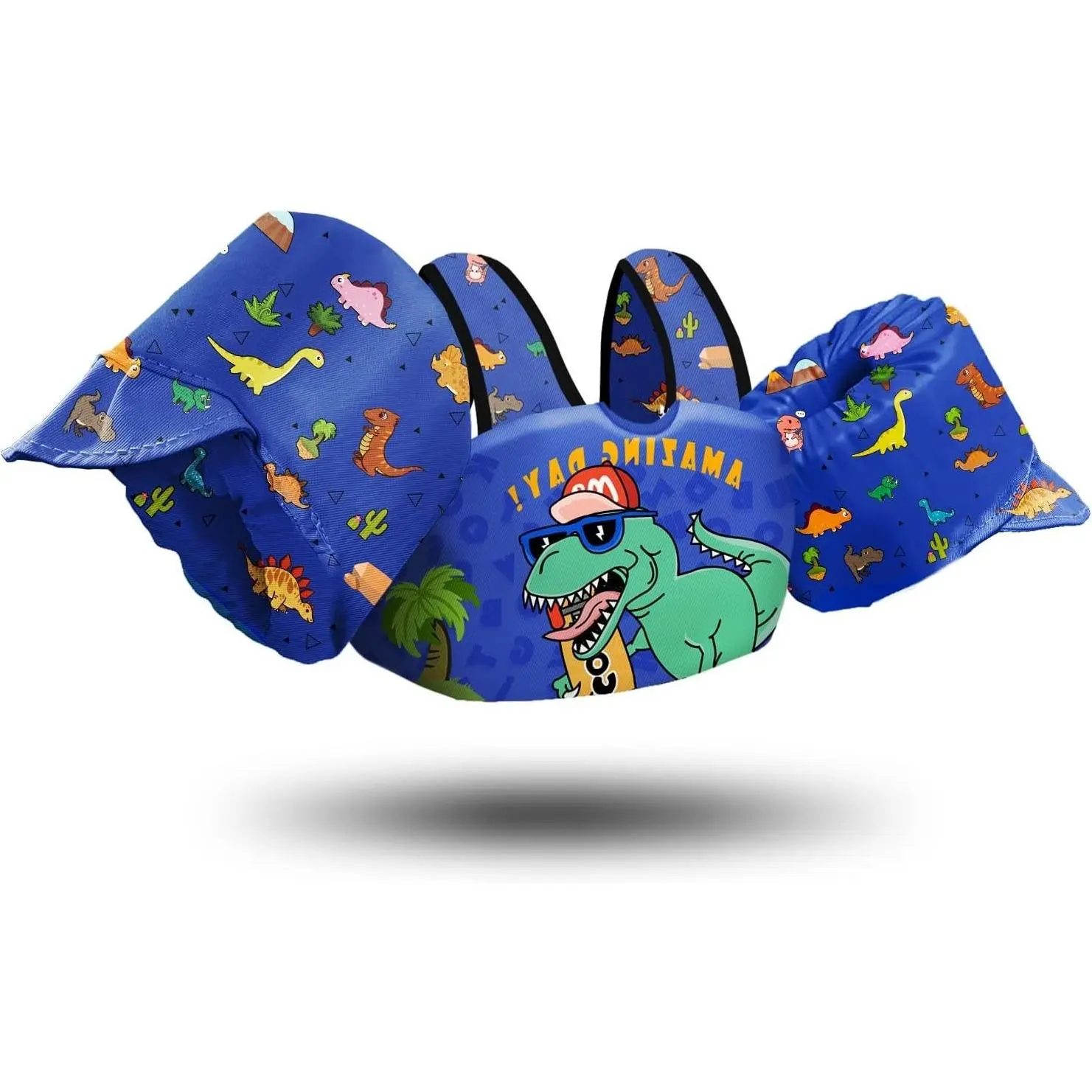 Kids Swim Vest Life Jacket for 30-55 Pounds, Toddler Floaties with Shoulder Harness and Arm Wings for Ages 2-7Gift