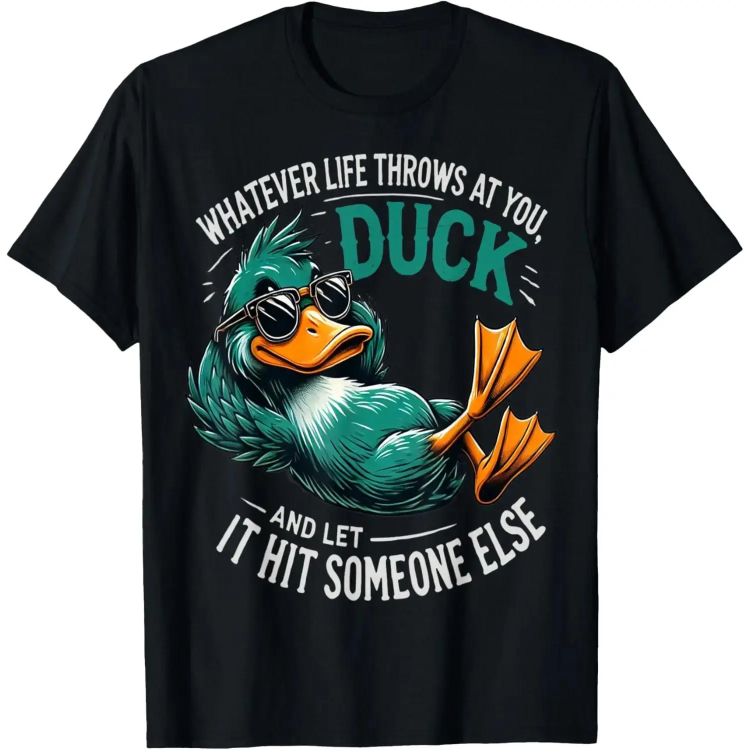 Funny Duck Graphic Tees Men Women Teens Funny Quote Gift T-ShirtStreetwearTshirt OversizedTee