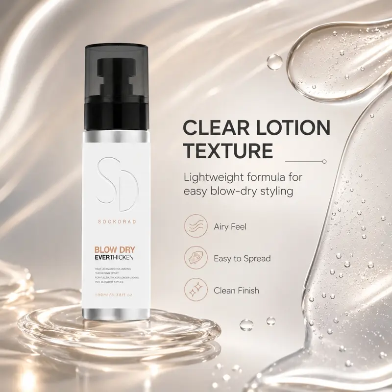 Blow Dry Everthicken, volumizing, thickening spray, heat resistant, for hair, all hair types, styling, 100ml/3.36fl oz