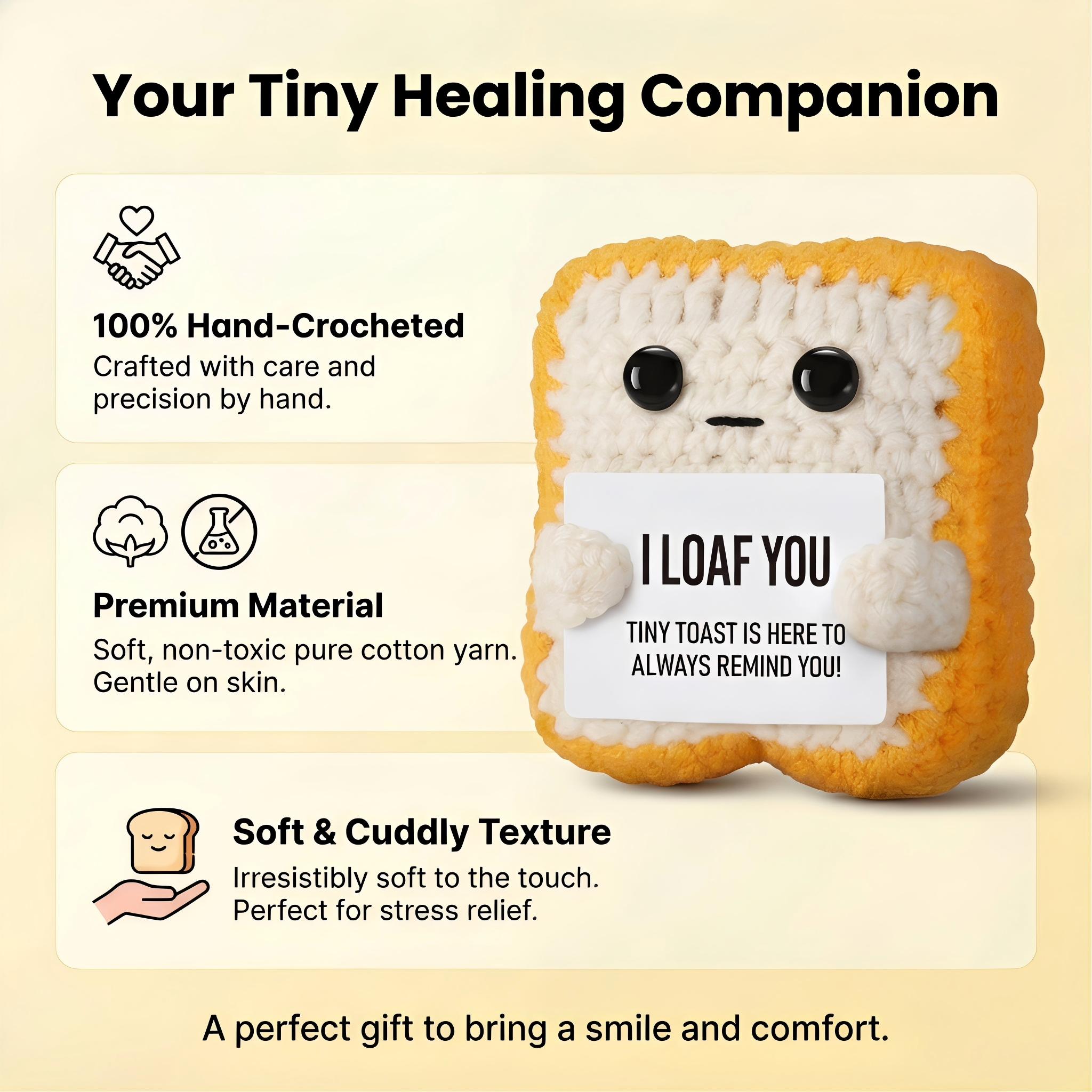 Cute Handcrafted Crochet Stuffed Mini Doll Premium Cotton Yarn Skin-Safe Durable Dense Stitches Not Easy to Break Multi-Use as Ornament Keychain Bag Hanging Decor Sweet Gift for Birthday Christmas Graduation Baby Shower Anniversary Family Friends