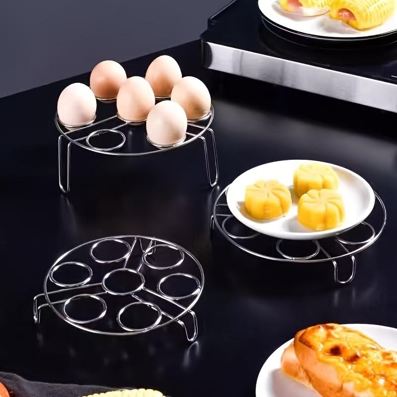 Thickened And Reinforced Stainless Steel Steaming Rack, Multifunctional Adjustable Height Steaming Frame, Extra Thick Stainless Steel Pot Rack, Heat-Resistant Steaming Mat, And Storage Solution for Cookware