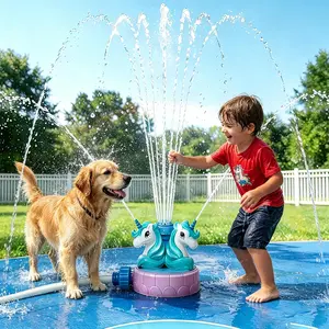 Sprinkler for Kids Outdoor Water Toys,Kids Sprinkler,Water Sprinkler for Kids with 360° Rotating Base, Extreme 10ft High Spray for Boys Girlsfidget toys