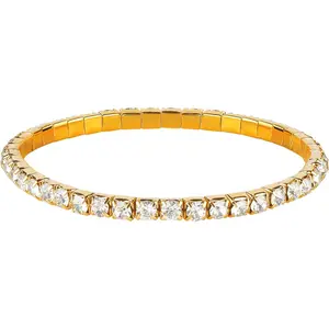 Sparkle Multicolor Rhinestone Stackable Stretch Bracelets  Women