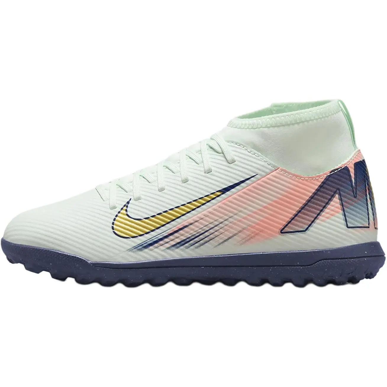 Nike Junior Superfly 10 Club Mercurial Dream Speed Comfortable Versatile Non-Slip Durable High-Top Kids Football Shoes FZ1610-300
