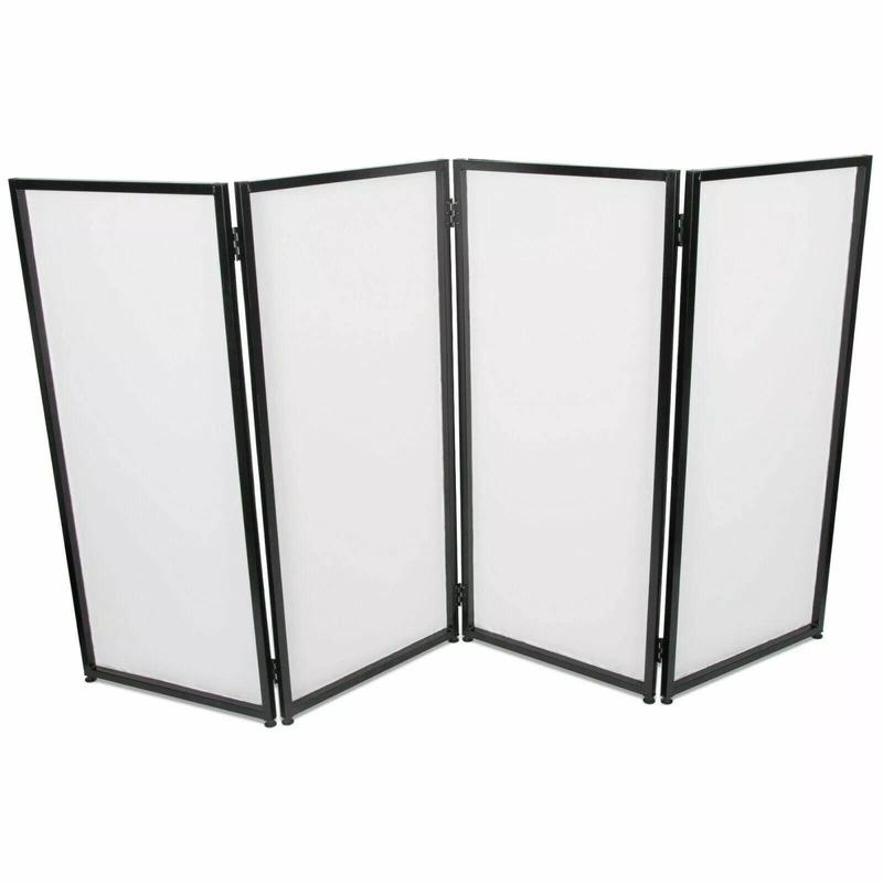 Portable DJ Event Facade Black and White Scrim Frame Booth w/ Travel Bag Case