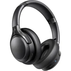 Bluetooth Headphones Over Ear, 65H Playtime and 6 EQ Music Modes Wireless Headphones with Microphone, HiFi Stereo Foldable Lightweight Headset, Deep Bass  Home Office Cellphone PC Ect.