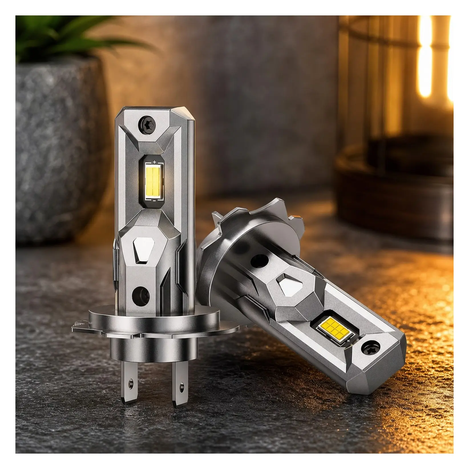 H7 LED Headlight Bulbs for Car High Beam Low Beam Fog Light Replacement, 2 PackGift