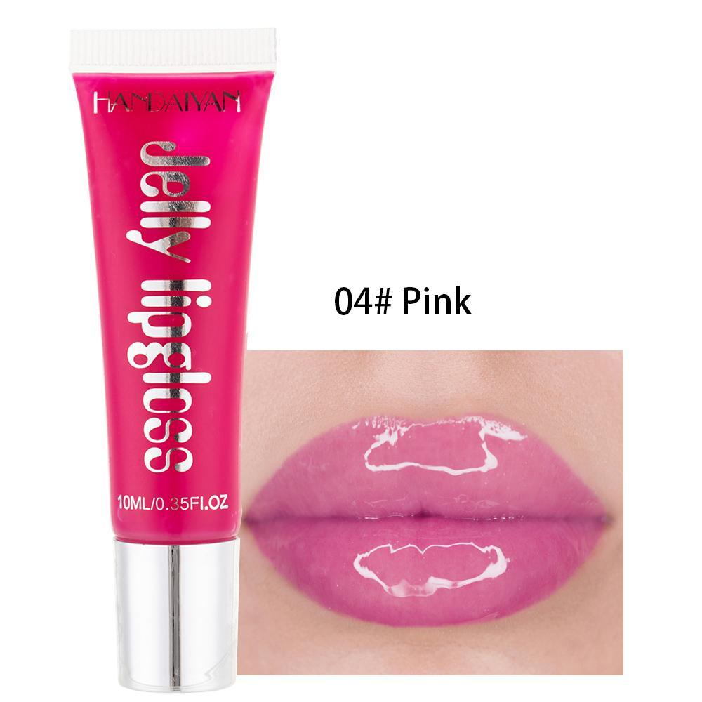 Moisturizing Glossy Lip Gloss, Candy Color Jelly Lip Stain, Hydrating Plumping Lipstick for Girls & Women