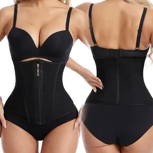 Sports Waist Trimmer New Style Zipper Row Buckle Waist Trainer Tummy Control Body Shaper For Gym Yoga Daily Slimming Waist Cincher Girdle Posture Correction Back Support Strap