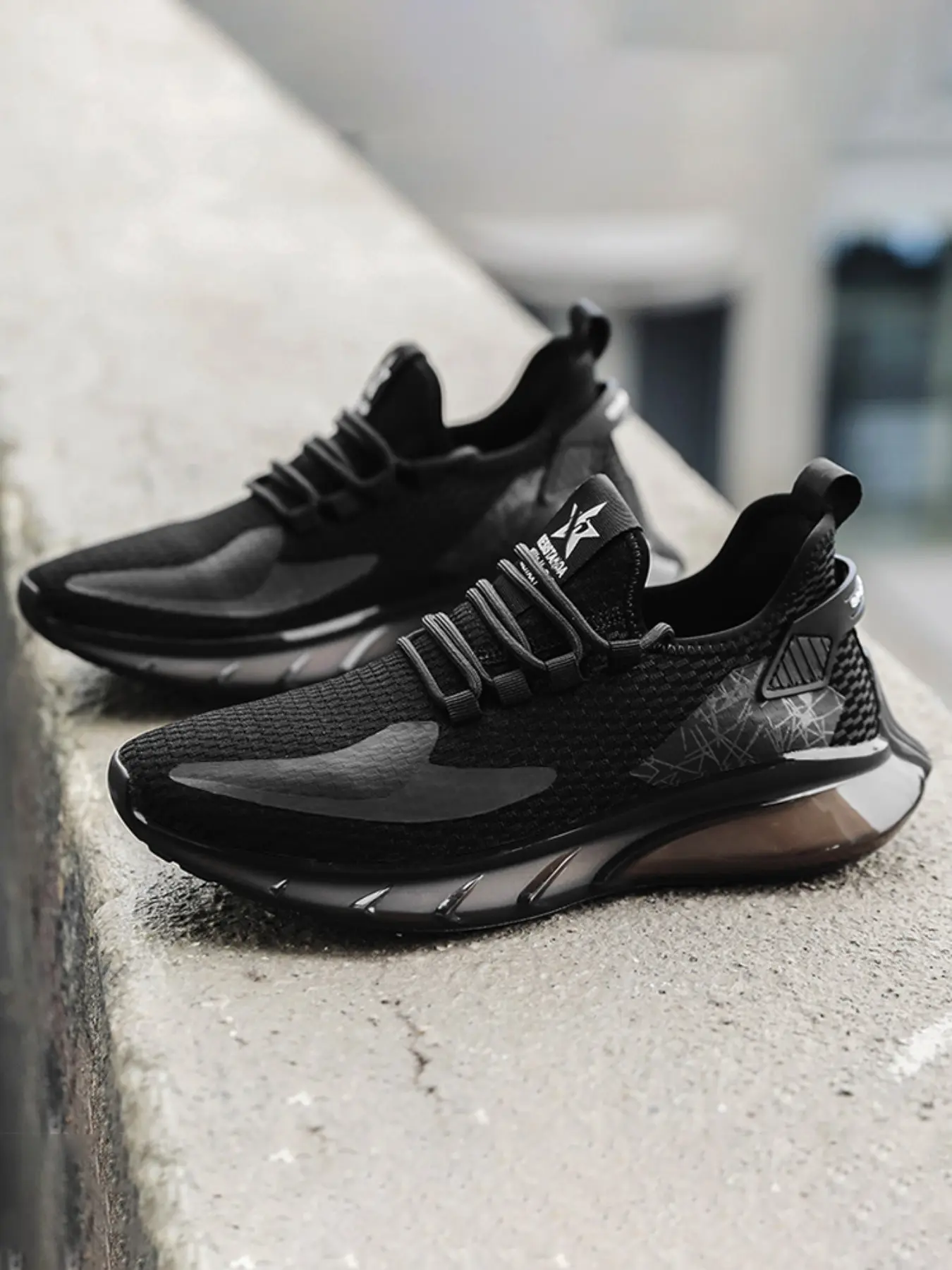Summer Flyknit All- Wide Fit Air Cushion Running Shoes, Lightweight Men's Sports Shoes, Father's Day Gift, Casual Commuter Sneakers