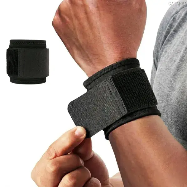 2Pcs Adjustable Elastic Wrist Support Brace Viral Carpal Tunnel Pain Relief Wraps Flexible Sports Weightlifting Daily Recovery Accessory Unisex Men Women