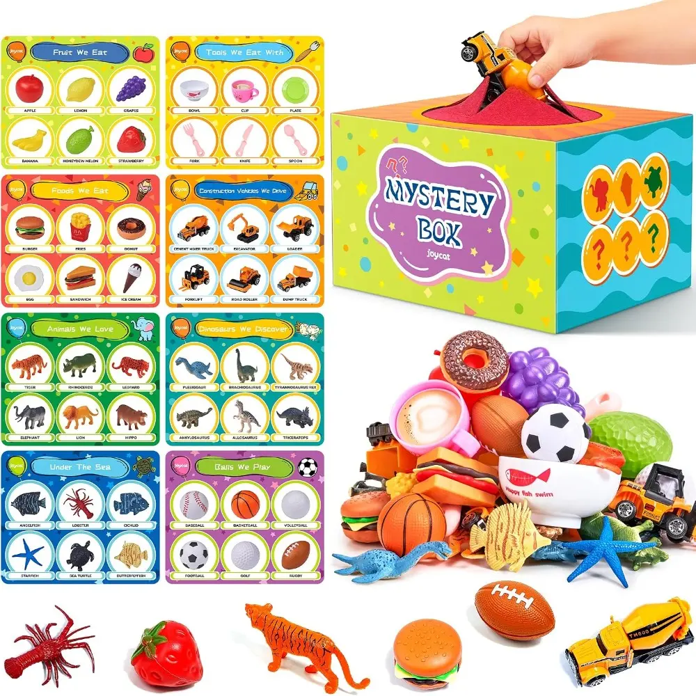 Sorting Toys for Toddlers – Sensory Play Box with 48 Sorting Objects, Montessori Preschool Learning Toy to Support Early Cognitive & Speech Development for Ages 2–5