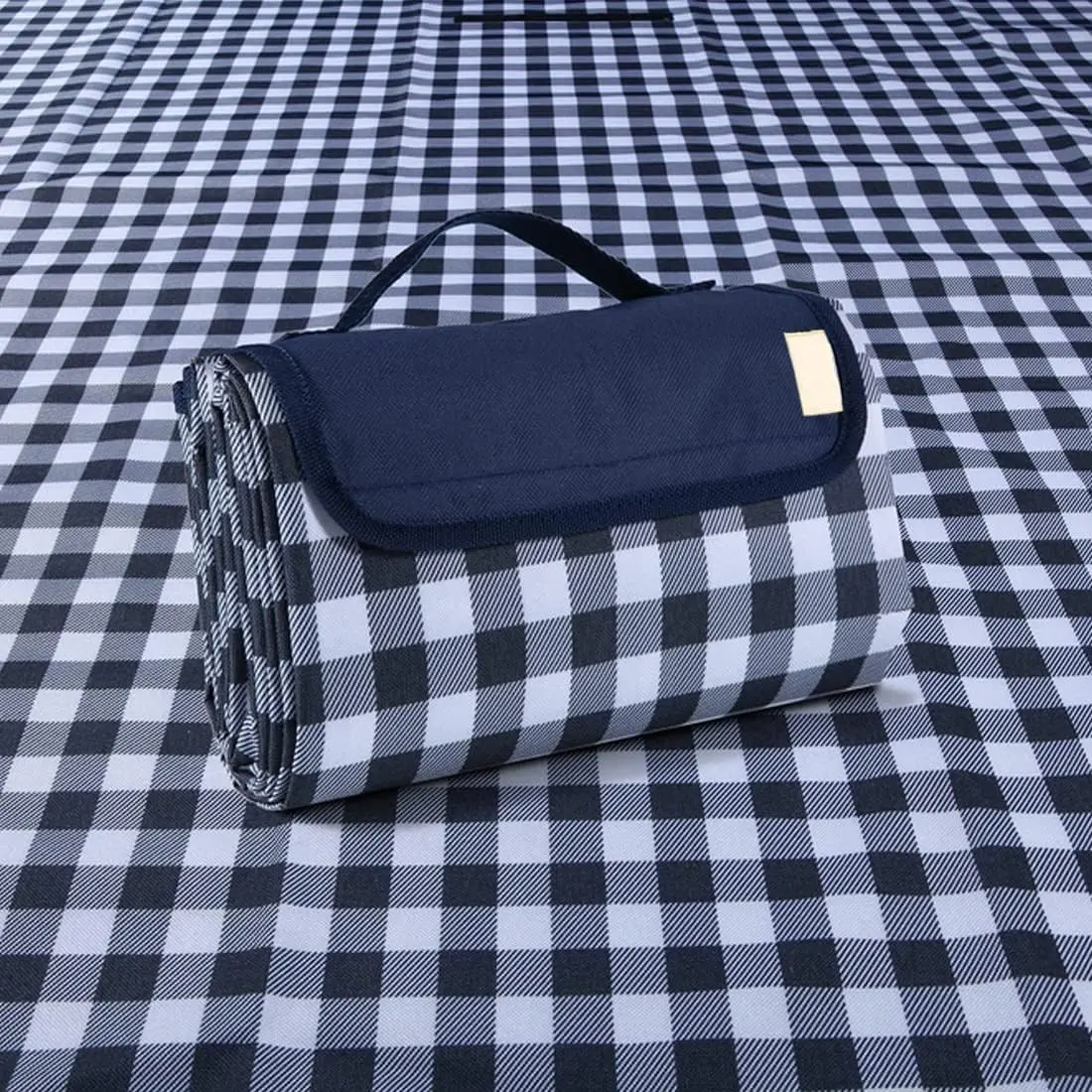 Extra Large Picnic Blanket Beach Blankets, Outdoor Foldable Waterproof Sand Mat for Beach Camping Hiking Travel Family Concerts Grass Park Music Festival Lawn Mats (Dark Blue, 80x60inch)Gift
