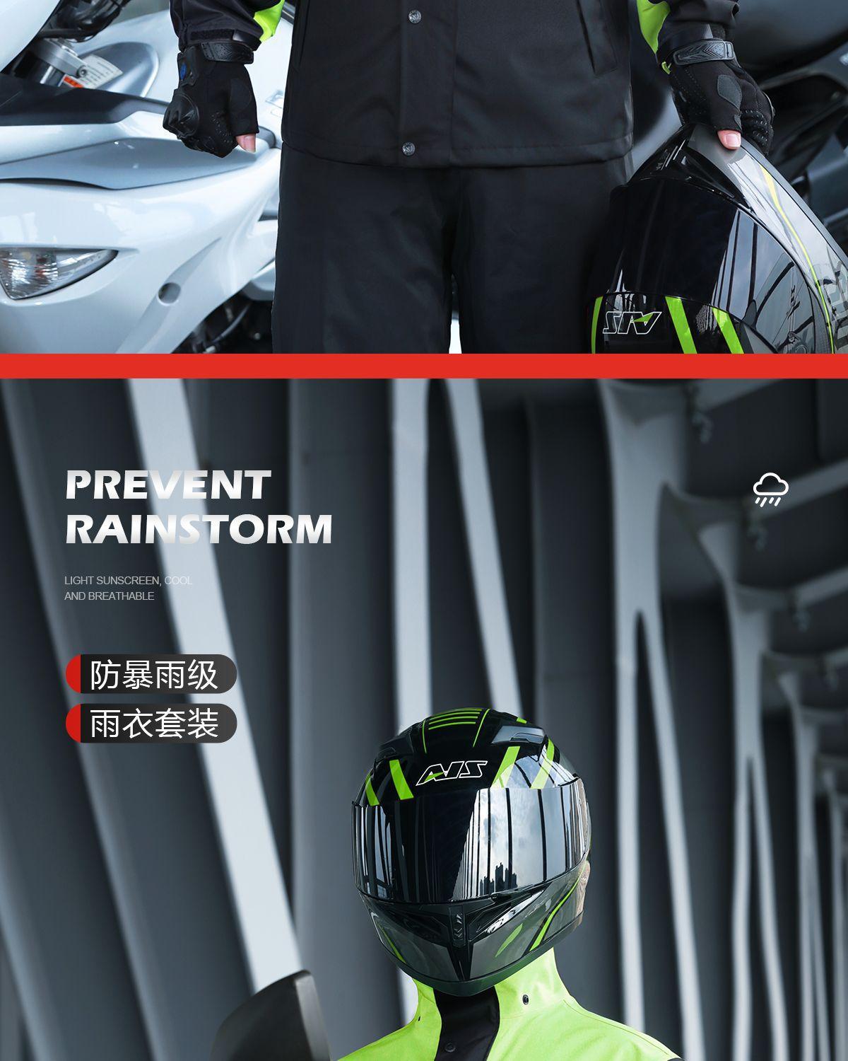Men'S Raincoat And Rainpants Set, Two-Piece Long Style, Full-Body Rain Protection, Specifically Designed For Electric Motorcycle Delivery Riders Men'S Rain Suit High Visibility Reflective Work Rain Jacket Pants For All Sport Farm Fishing Motorcycle