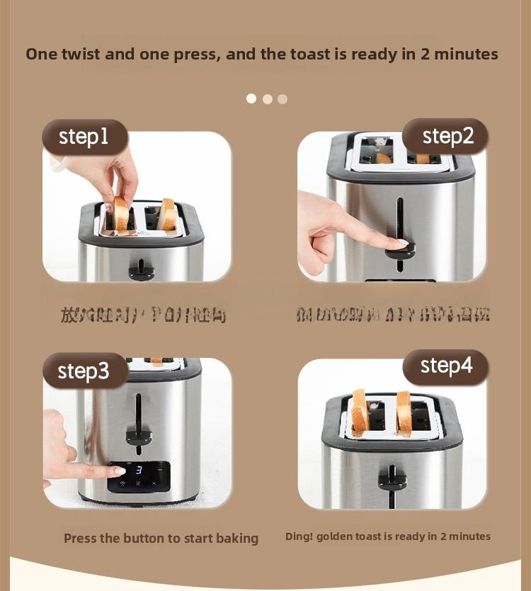 Daily Stainless Steel Household Breakfast Machine, Sandwich Maker & Toaster for Home Kitchen Use