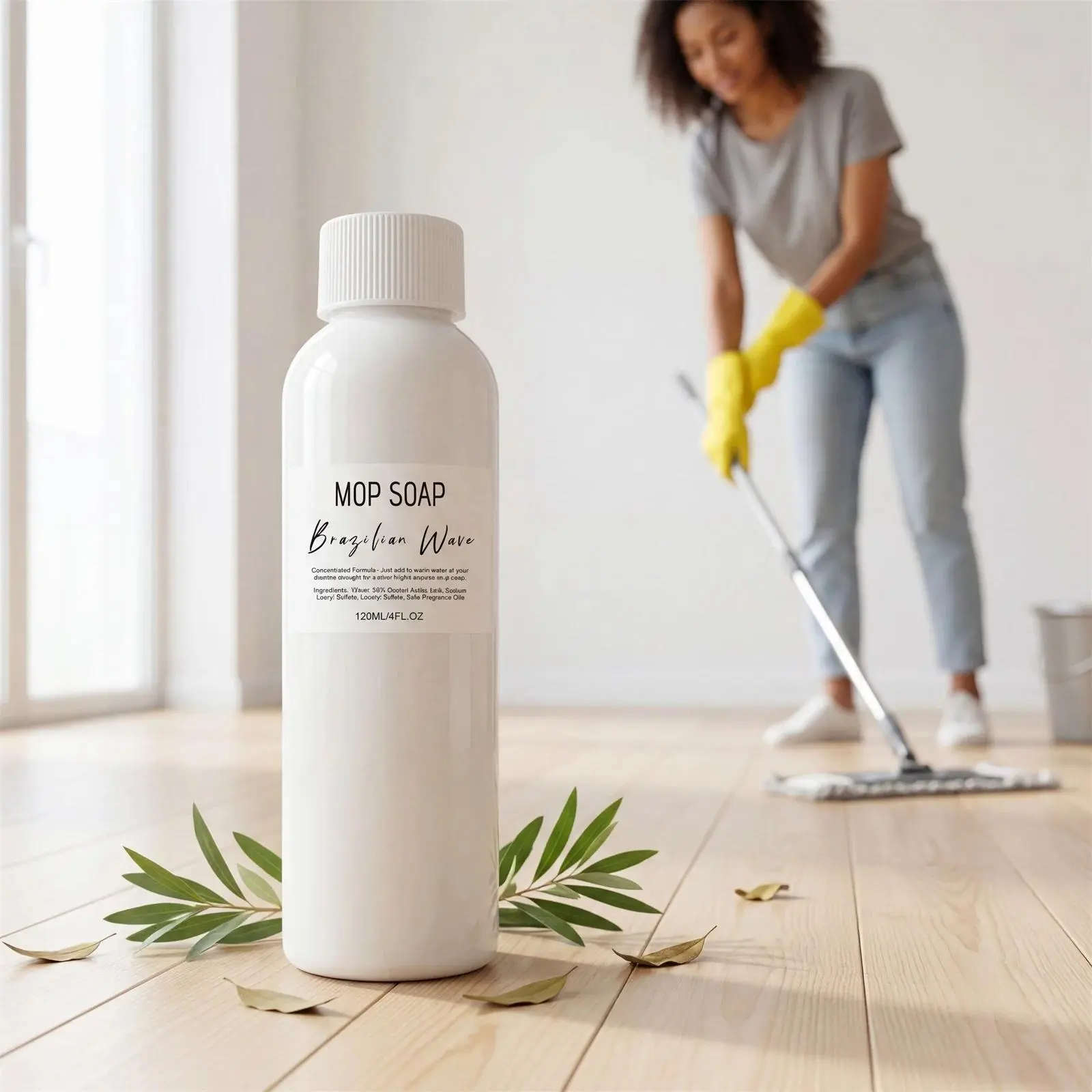 Natural Floor Cleaner Mop Soap Household Daily Care Cleaning Grease Removal For Hardwood Tile Wood Floor Deep Clean Liquid 120ml