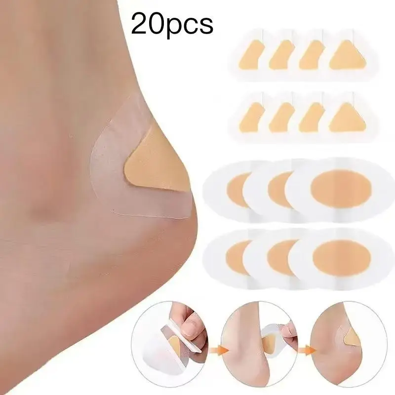Anti-friction Heel Sticker, 20pcs/set Transparent Invisible Thin Heel Sticker, Heel Protector for High Heels, Shoe Protector, Christmas Gift, Heel Pad, Heel Cover Patches