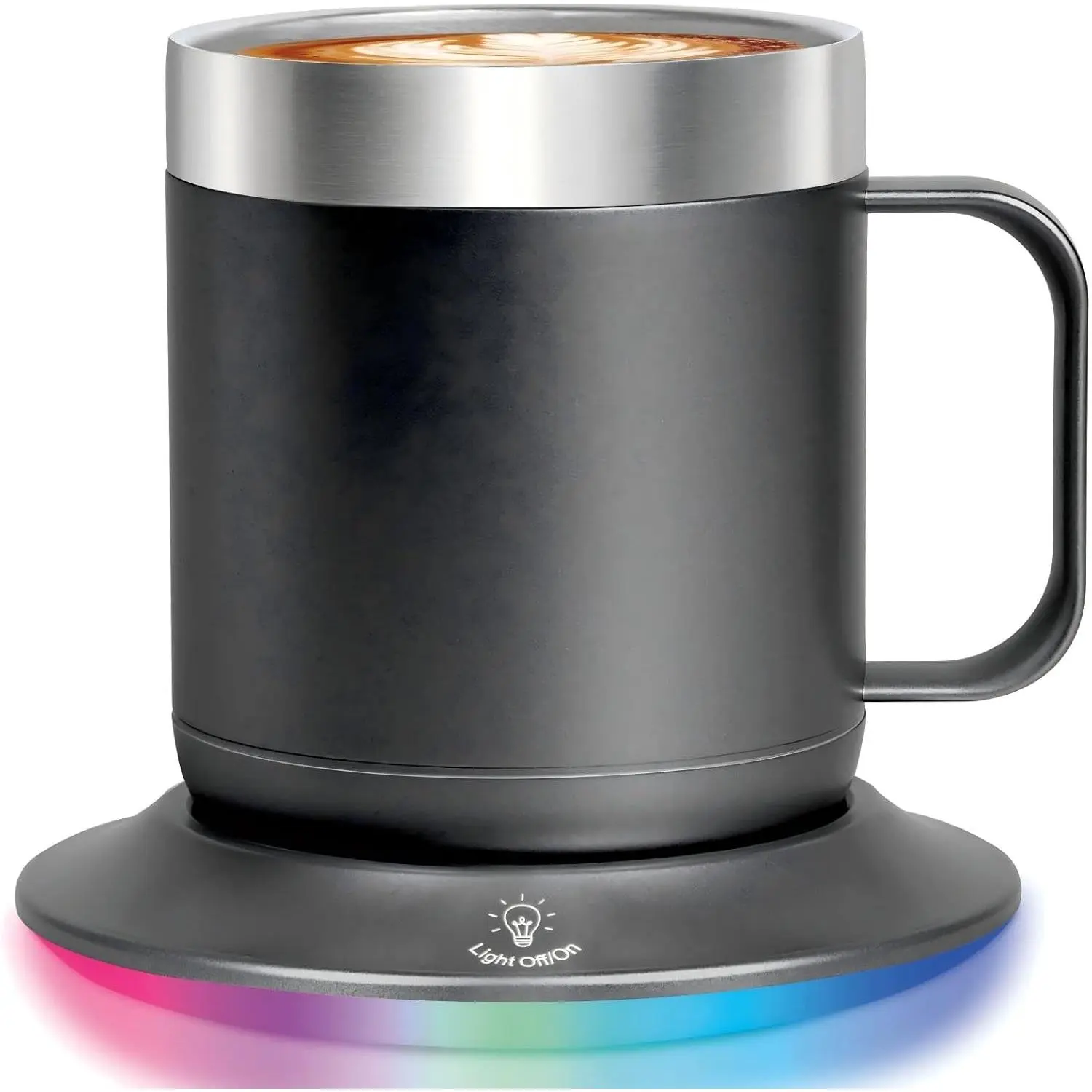 Electric Coffee Mug 12oz  Black - Temperature Control Cup Warmer for Desk, 10H Auto-Off