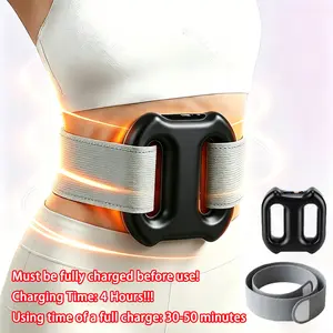 Electric Fascia Ring with Belt, 3 Modes 5 Intensities Deep Tissue Percussion Muscle Massager, Rechargeable Portable Cordless Massager with Adjustable Strap for Full Body Relaxation, Gifts for Women Men