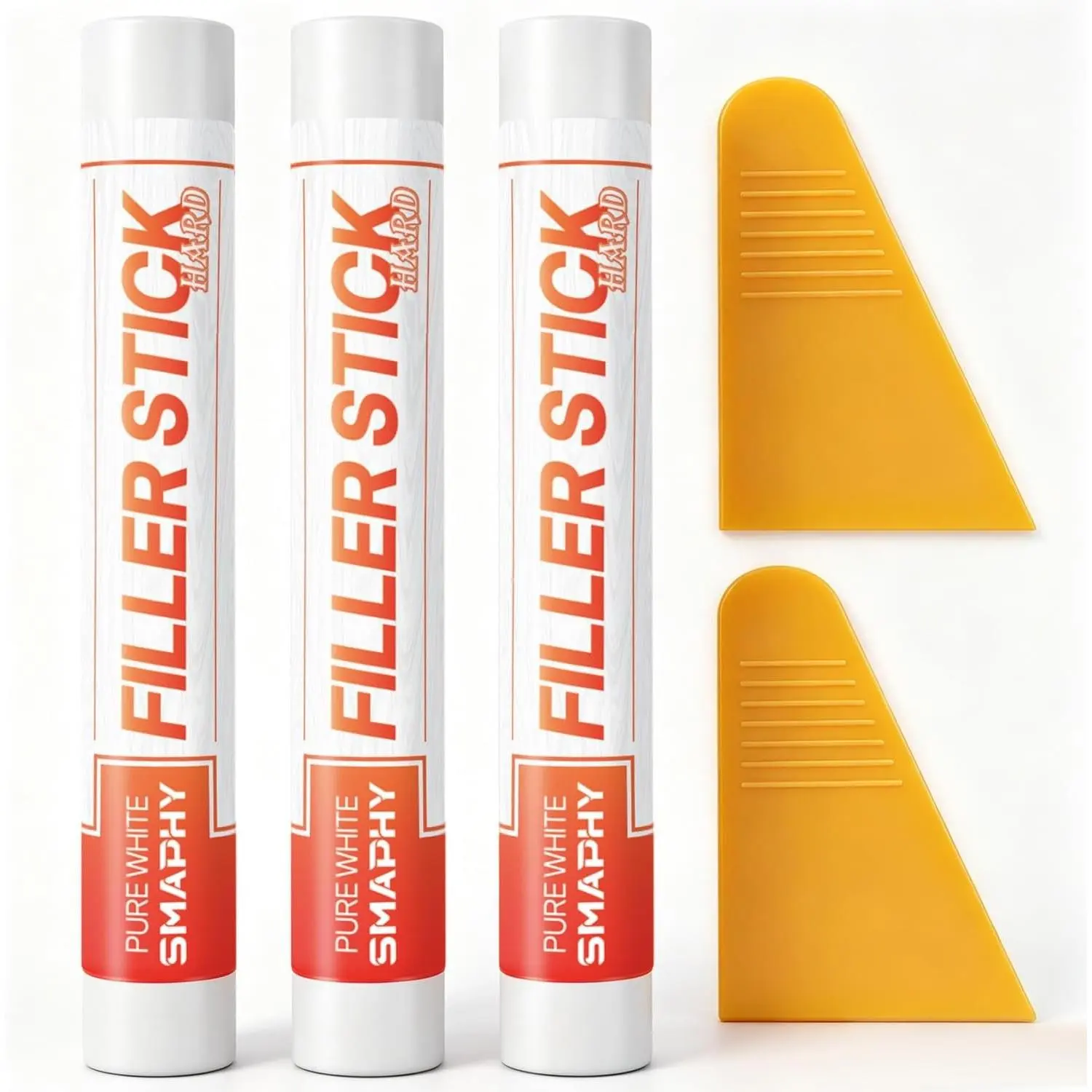 Wood Filler Sticks 3 Pack, Putty Stick for Nail Holes & Baseboards