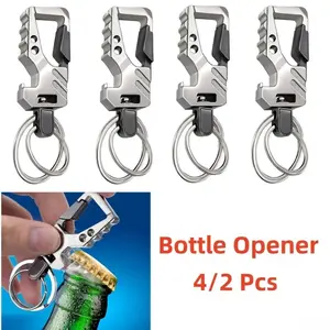 2026 New Multifunctional Car Keychain Charms & Twillies - 2/4Pcs Set with Bottle Opener, Clip, Hand Tools, Unisex Portable Pendant, Ideal for Daily Use, Halloween/Christmas Party Gifts (Luggage & Bag Accessories), Portable Keychain Charms & Twillies