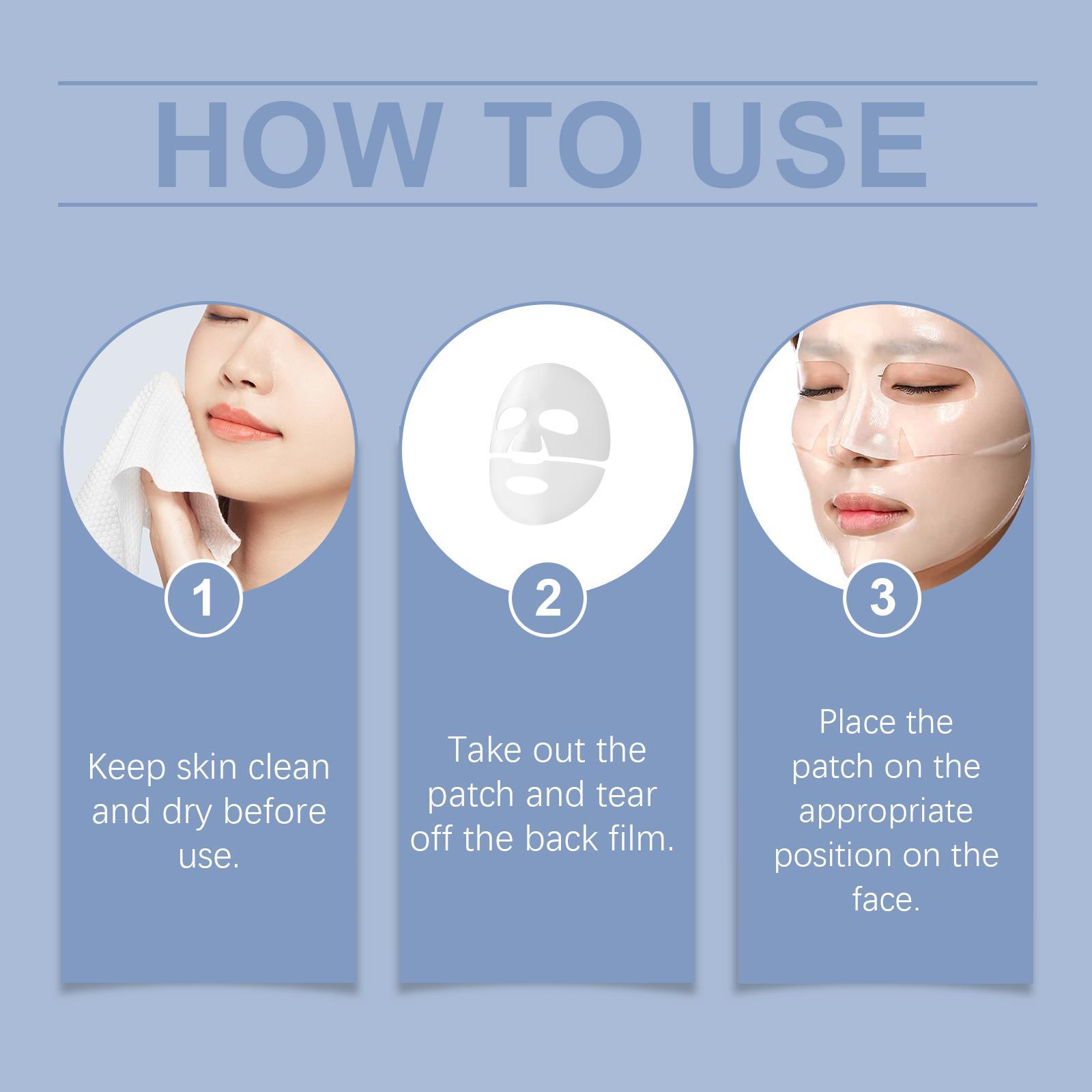 Collagen Hydrating & Firming Face Mask, 4/8 Counts Moisturizing & Nourishing Face Masks, Facial Care Mask for Women & Men, Skincare Products, Collagen Mask Sheet, Collagen Film Mask #GLOBAL PICKS