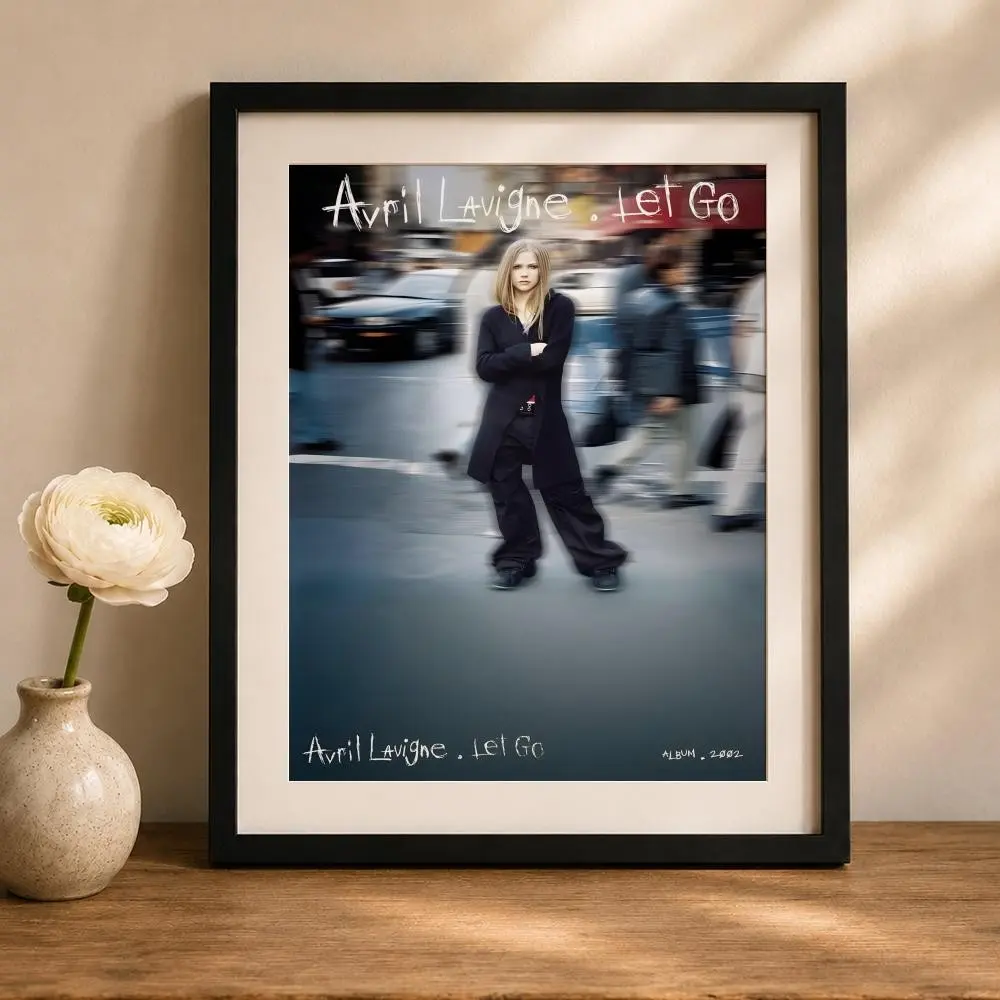 Singer A-Avril L-Lavigne Poster HD Waterproof Art Poster Wall art print art suitable for living room bedroom bar parlor home decor gift fade-Resistant, sticky, vibrant Dly Wall print