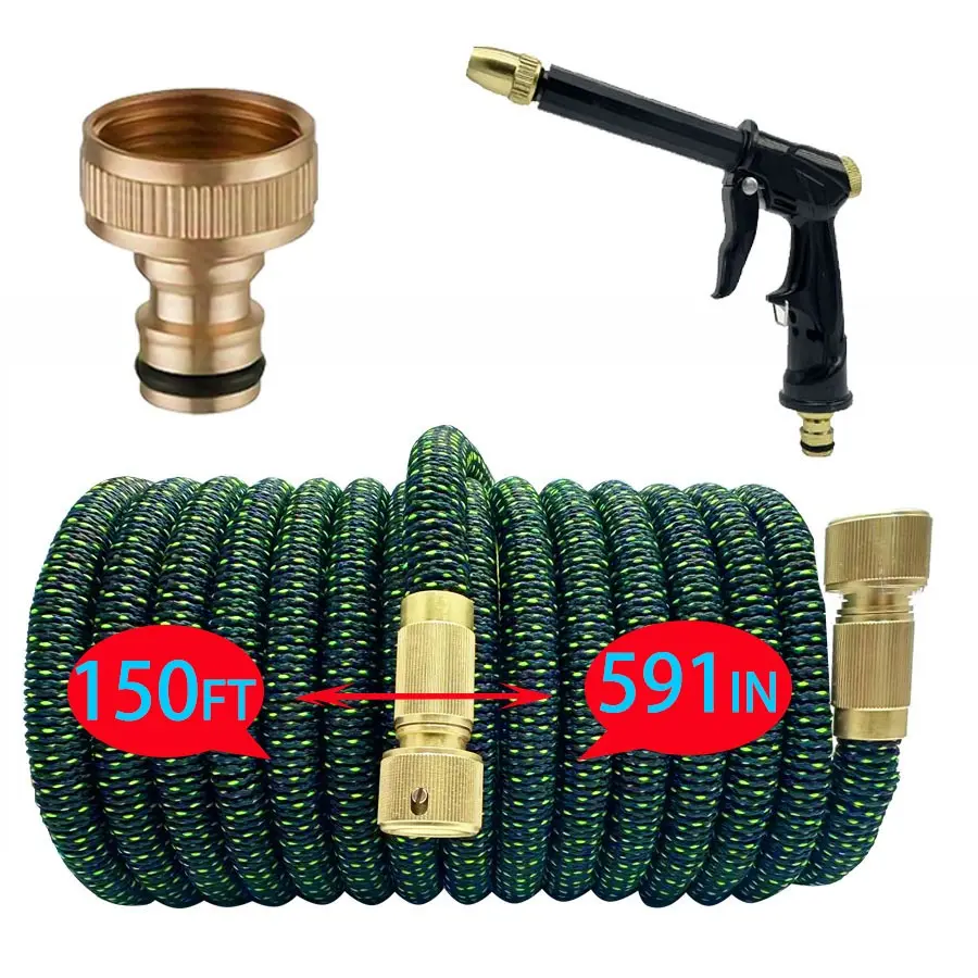 New Garden Water Hose Set, Magic Stretchable High Pressure Car Wash, Watering Vegetables, Large Function Water Pipe, Flexible Water Hose