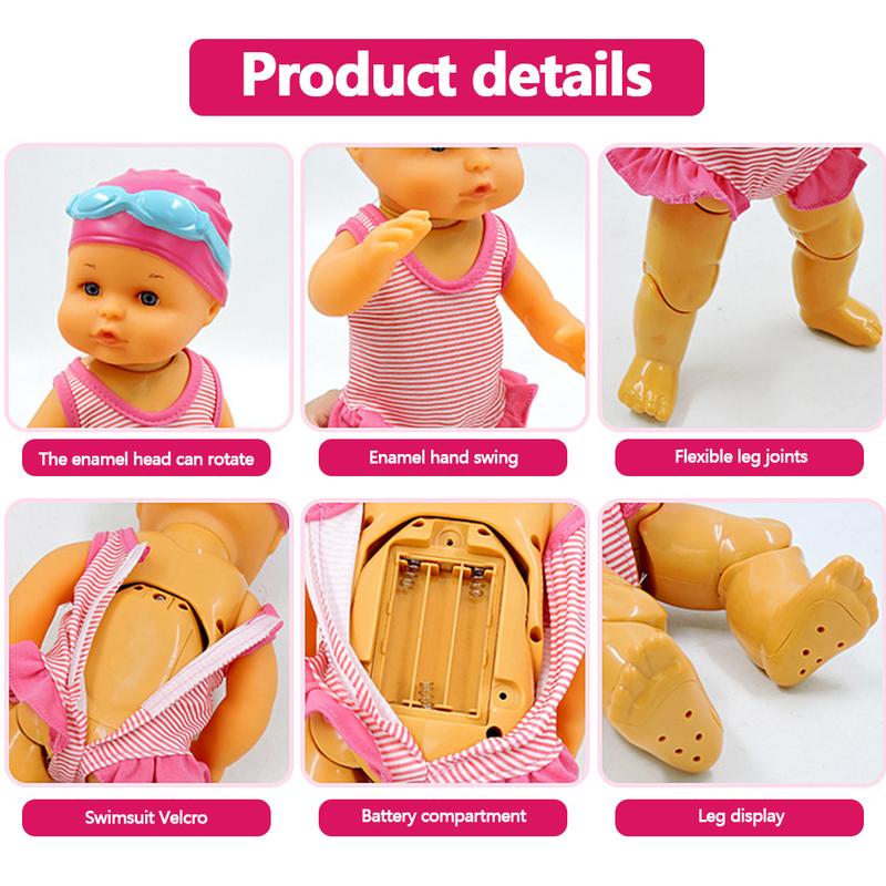 Swimming Doll with Movable Joint and Detachable Suit Swimmer Doll Kids Bathroom Bath Toy for Girls Birthday Gift for Kids Swimming Doll with Movable Joint and Detachable Suit Swimmer Doll Kids Bathroom Bath Toy for Girls Birthday Gift for Kids