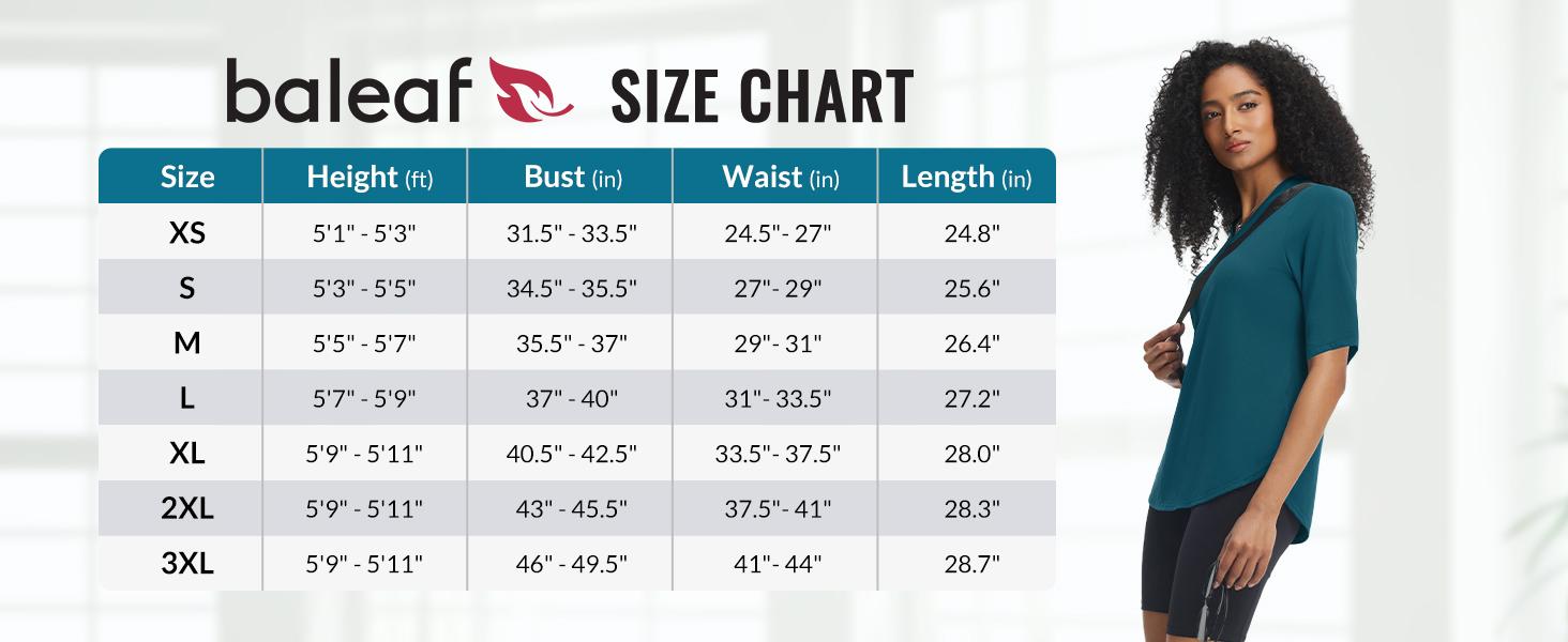 Baleaf Women's V Neck Half Sleeve Workout Top UPF 50+ Sun Protection Athletic Shirt Loose Fit with Curved Hem for Yoga and Running