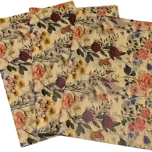Vintage Rose Pattern Thin Paper, 20x14 Inch Gift Wrapping Paper, Ideal for Weddings, Valentine's Day, Birthdays, Bouquets, Party Gifts