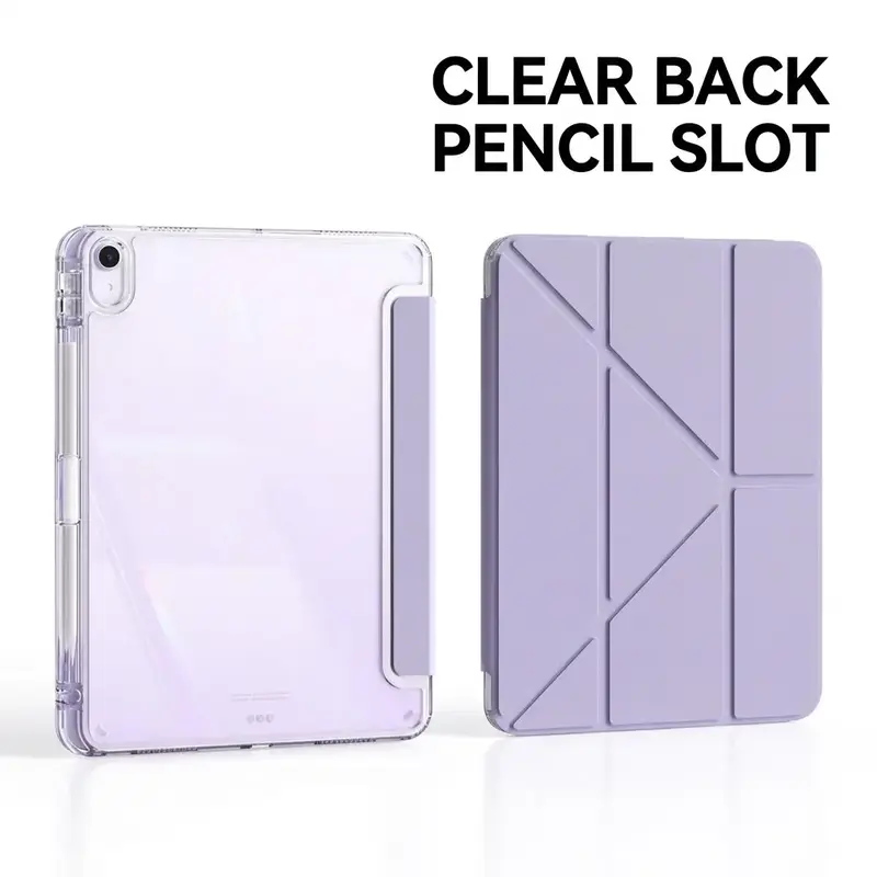 KENKE KENKE Fashionable Tablet Case with Pencil Holder, Solid Color Tablet Protective Cover, Tablet Protector for iPad 2025 11th A16 iPad Pro M4 13inch Pro 11inch, Tablet Casing, Ipad Accessories (Case Only)