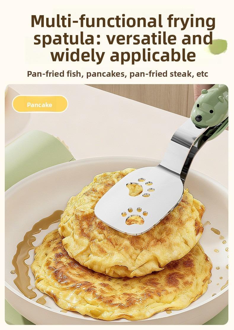 Stainless Steel Bear Pancake Griddle Clip Multifunctional Kitchen Tool for Frying Eggs, Fish, and Steaks