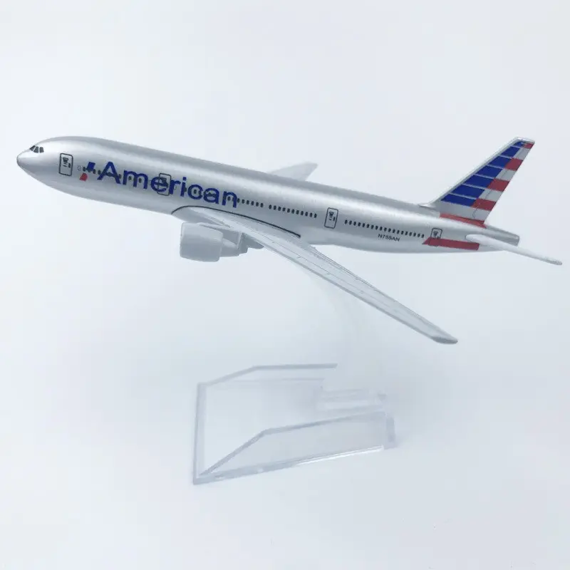 Boeing 777 Aircraft Model 16cm 1:400, Alloy Material with Landing Gear, Ideal for Enthusiast, Collection and Gifting, Perfect for Home Decor