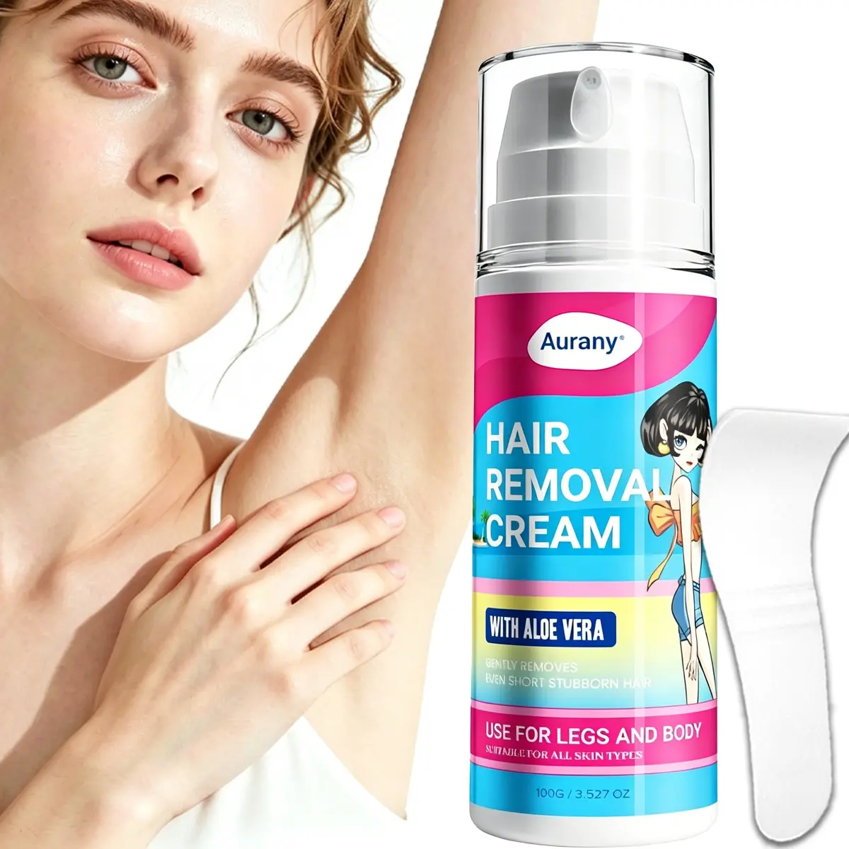 Leg Hair Removal For Women, Bikini Hair Removal Cream, Hair Removal Cream, Body Hair Remover, Home Hair Removal ， Lightweight & Gentle! Easy To Rinse, Quick & Non-Irritating Hair Removal – Suitable For All Skin Types!