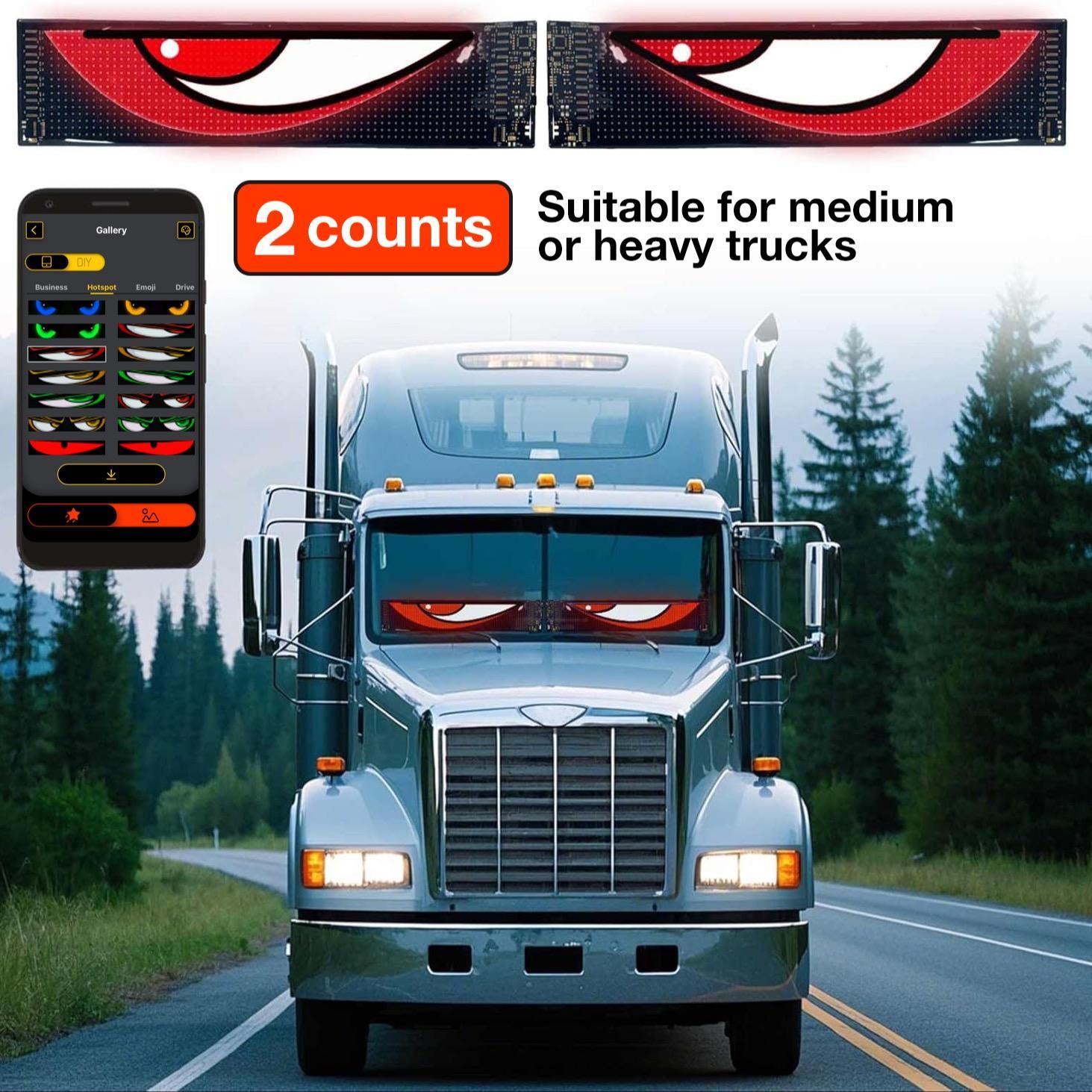 Programmable LED Car Window Display, Ultra Thin Flexible Scrolling LED Sign for Windshield, Custom Text and Animation with APP and Remote Control, USB Powered LED Car Light for Cars and Trucks christmas decoration gift Vehicle fun car accessories