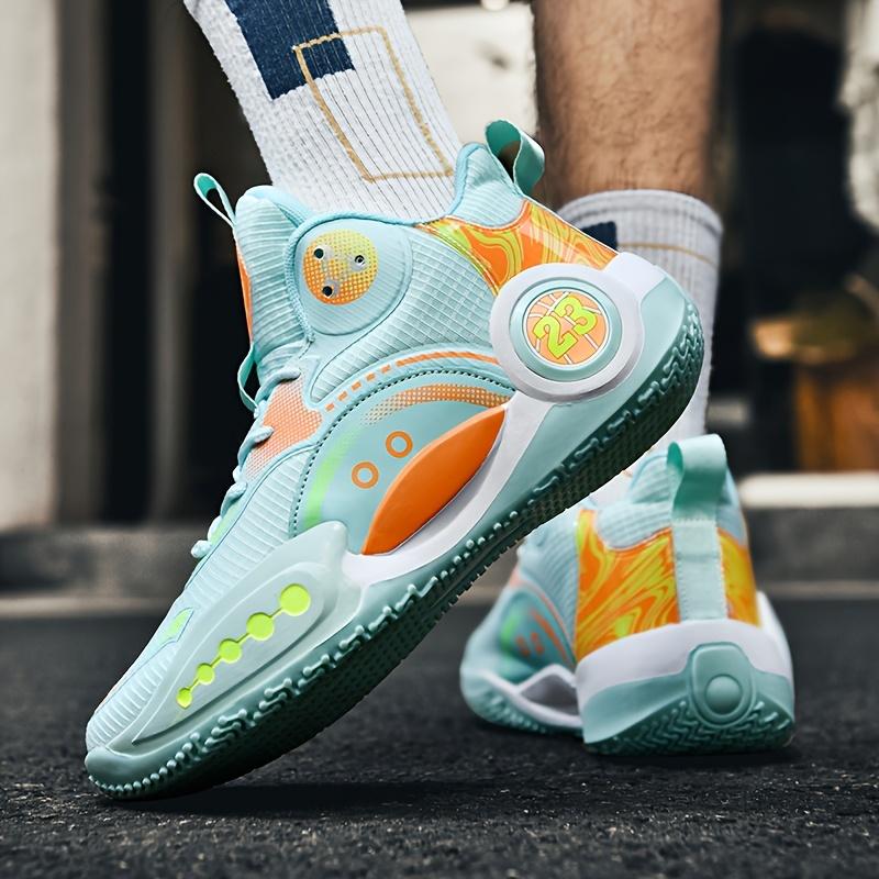 (New)Men'S High-top Basketball Shoes |     Anti-slip, Wear-resistant, Breathable sneakers for Outdoor Street Fashion Trend, Youth Boys' Sports Competition Training Shoes for Adults