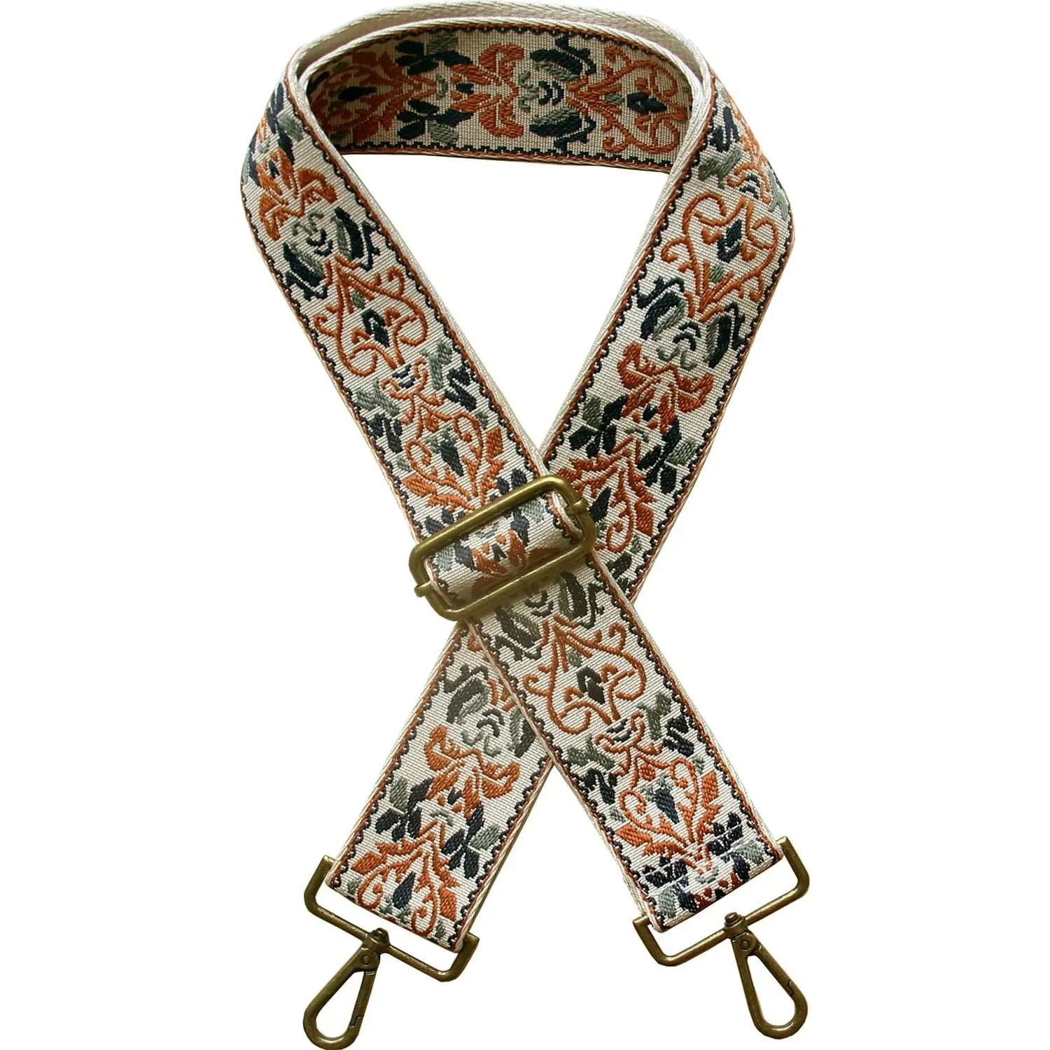 Ethnic 2" Wide Women's Purse Strap  Crossbody Canvas Bags  Guitar Straps for Handbag Adjustable