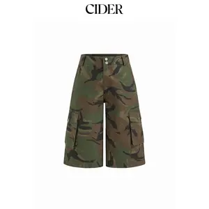 Cider Mid Rise Camo Cargo Bermuda Shorts