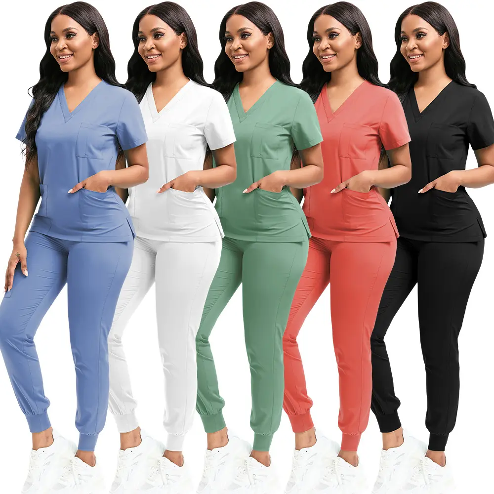 12 colors available, all sizes, unisex plus-size, best-selling, stretchy, quick-drying, comfortable beauty salon workwear, nurse uniform
