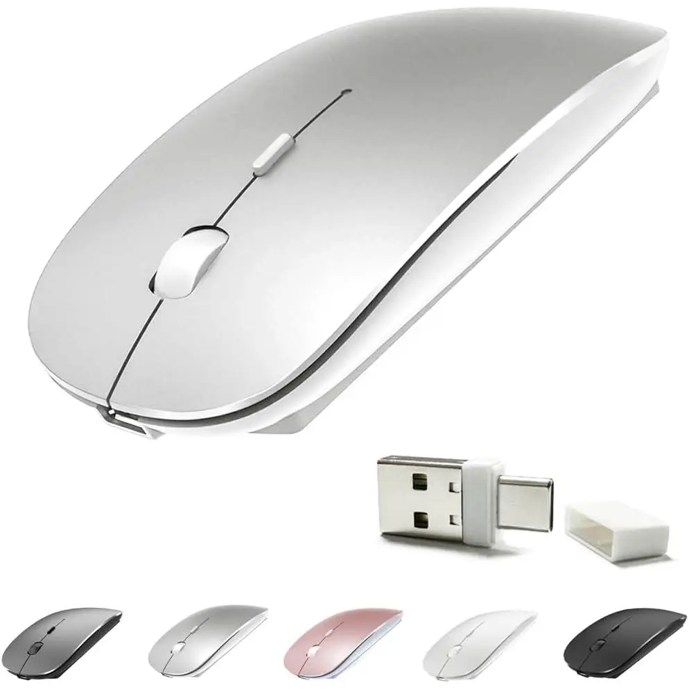 Rechargeable  5.2/3.0/Type-C/USB-2.4G  for MacBook/MacBook air/Pro/iPad,   for Laptop/Notebook/pc/iPad/Chromebook (Black)