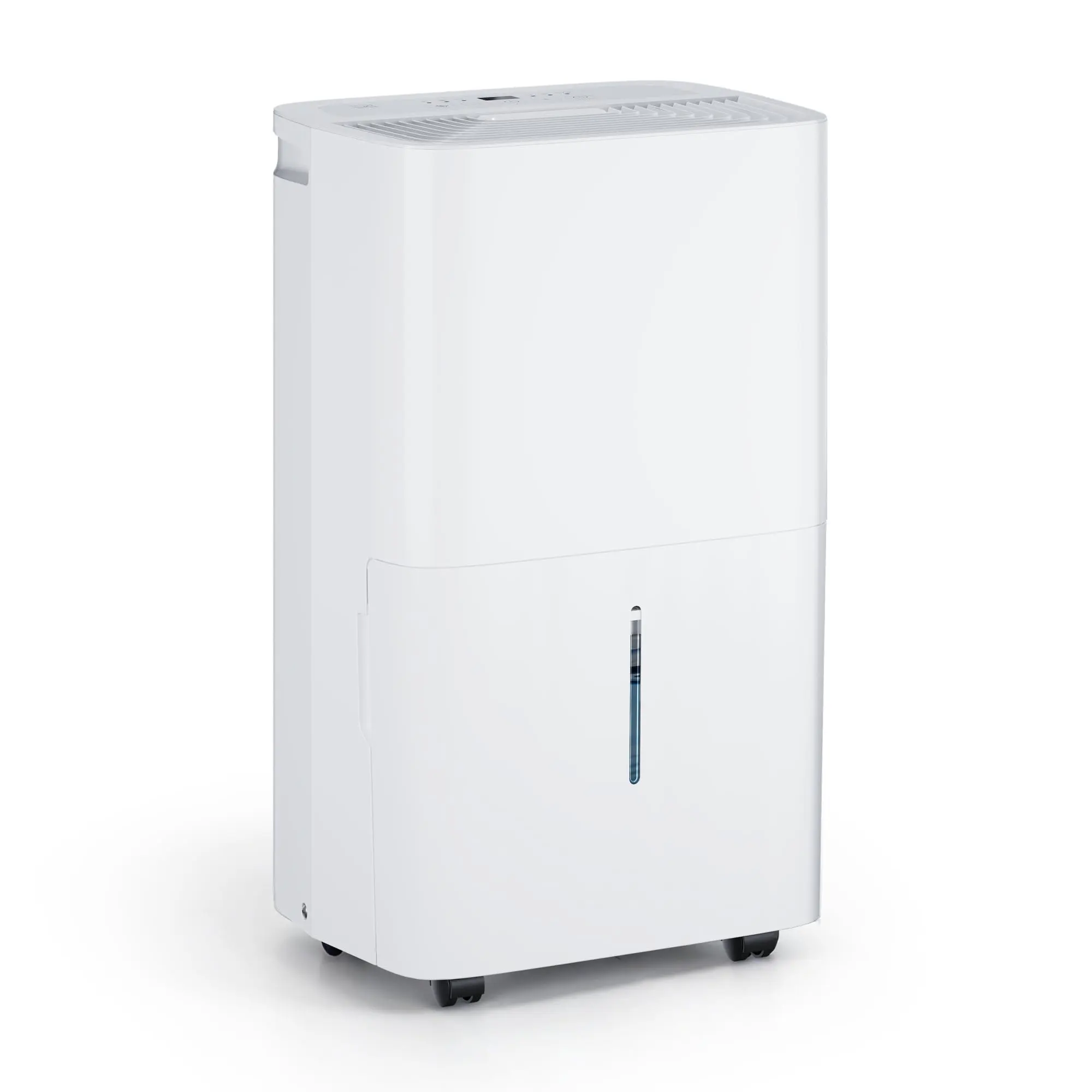 50 Pint Dehumidifier for Home Basement, Large Room Humidity Control up to 5500 Sq Ft, Smart Digital Panel, Auto Defrost, Continuous Drainage, Quiet Energy Efficient, White