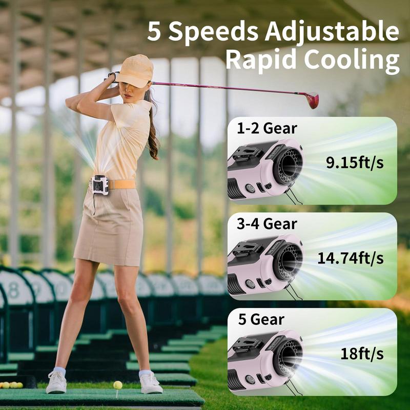 Socool Fan 10000mAh/14500mAh Power Bank, Portable Waist Fan Clip-on Wearable Belt Personal Fan, Rechargeable Battery Operated With Flashlight Hands-Free 40H/67H Cooling, USB Cooling Fan For Outdoor Socool Fan 10000mAh/14500mAh Power Bank, Portable Waist Fan Clip-on Wearable Belt Personal Fan, Rechargeable Battery Operated With Flashlight Hands-Free 40H/67H Cooling, USB Cooling Fan For Outdoor