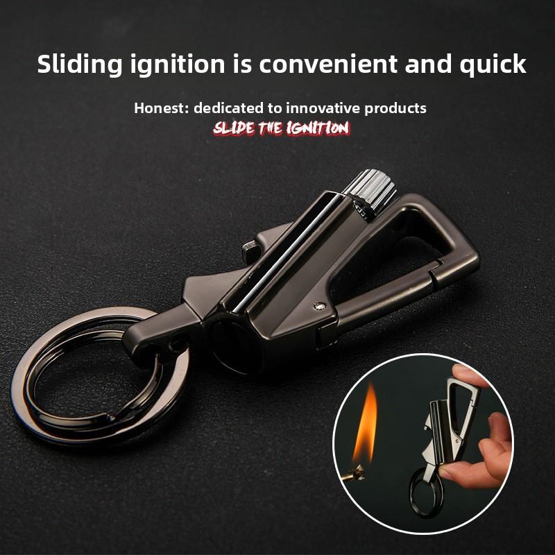 match kerosene lighter with multifunctional keychain outdoor waterproof portable wholesale