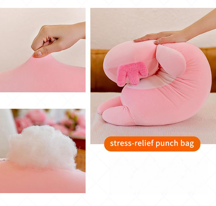 Long Axolotl Plush Pillow Cute Axolotl Stuffed Animal Body Soft Plushies Doll  Toy for Girls Boys