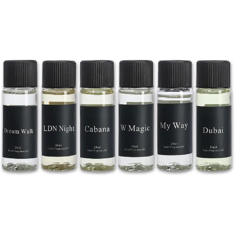 Fragrance Oil Set 20 mL / 0.68 fl oz – Luxury Aromatherapy Essential Oils for Diffuser & Home Scenting, Inspired by Iconic 5-Star Hotels – 6 Premium Scents Gift Set